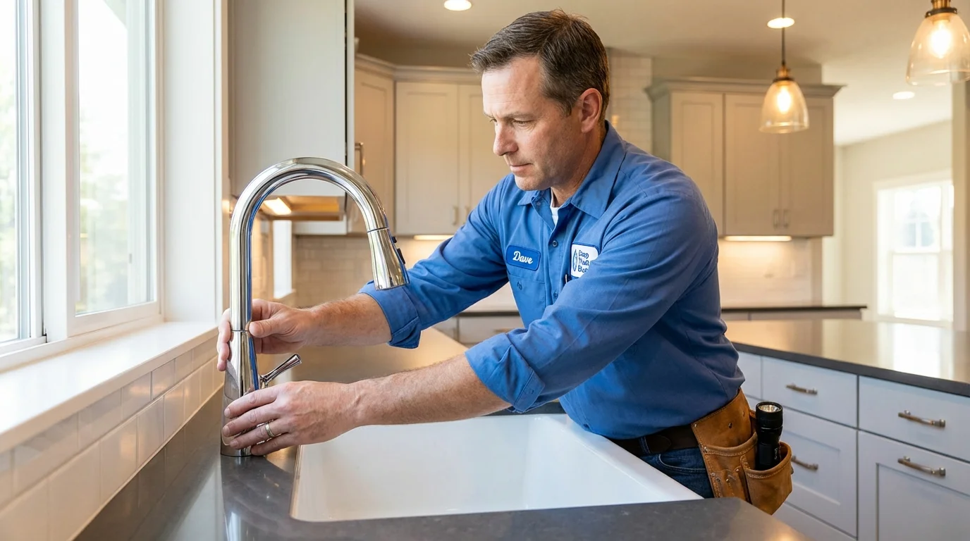 Kitchen faucet installation by Johns Plumbing LLC in Tchula